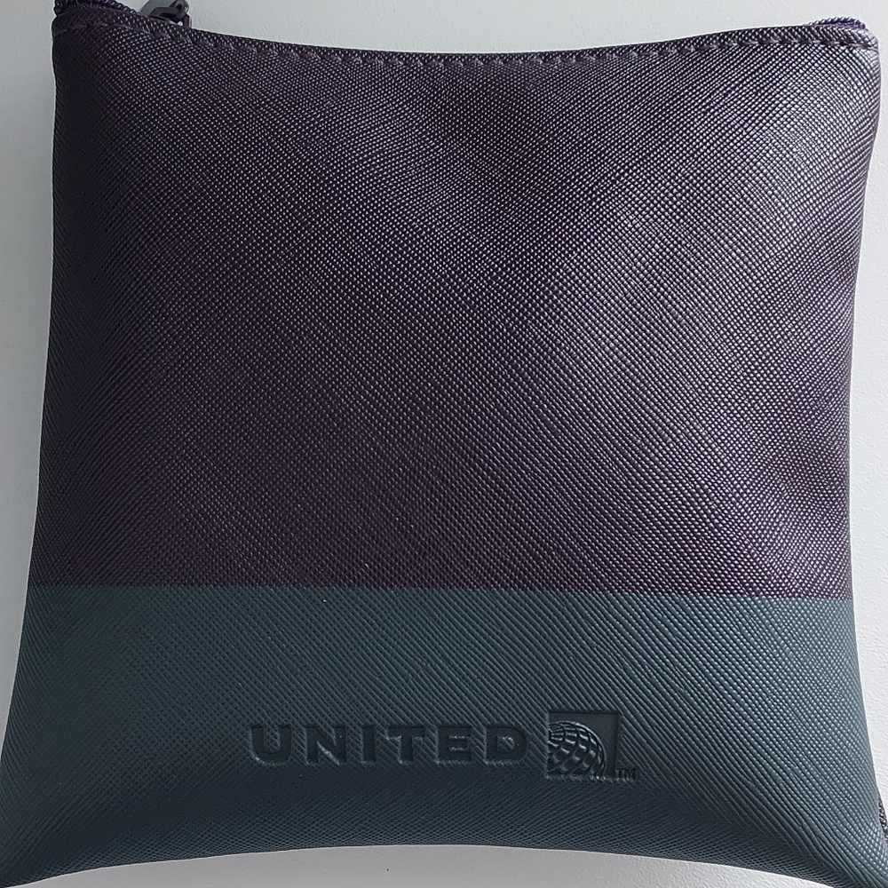 United Airlines Premium Plus Amenity Kit Small Bag with Toiletries